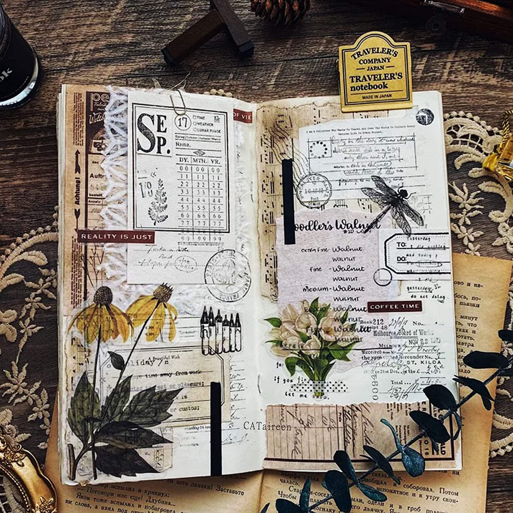 50PCS Larger Plants Vellum Stickers
