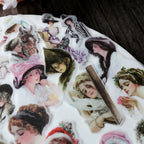 Elegant Woman Vellum Stickers