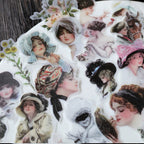 Elegant Woman Vellum Stickers