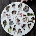 Elegant Woman Vellum Stickers